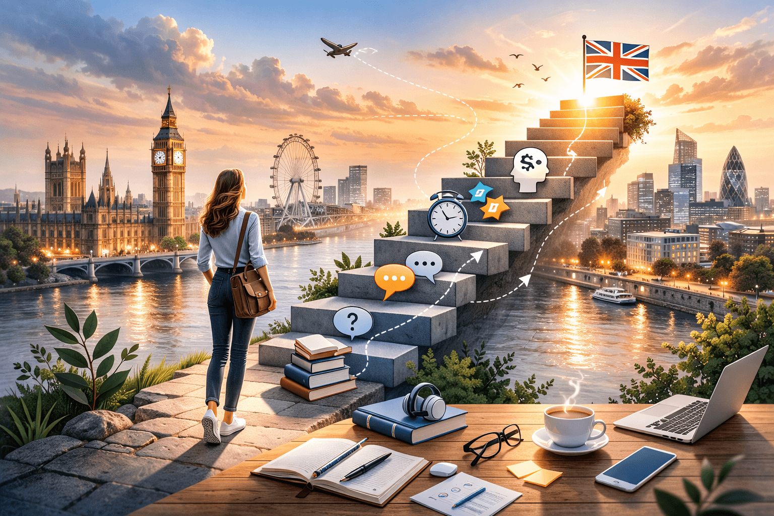 Ilustración del artículo: Los 5 retos para hablar bien inglés (y cómo superarlos)